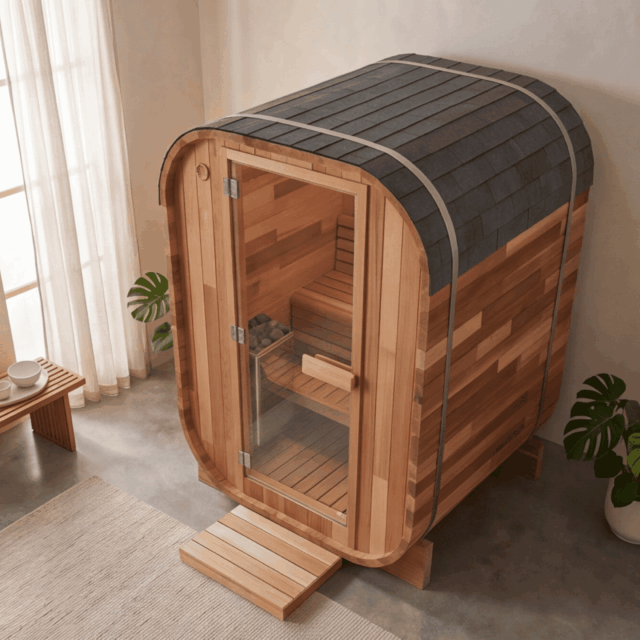 Two Person Cube Sauna Top View