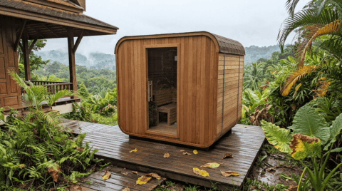 Custom Cube Sauna — 4 Person