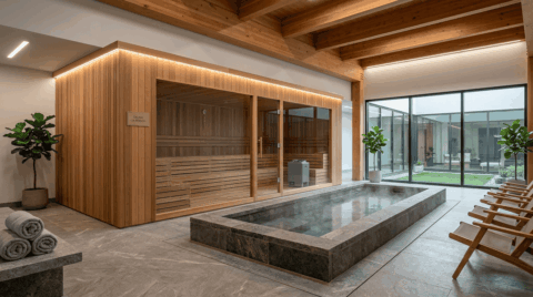 Custom Indoor Sauna — 14 Person