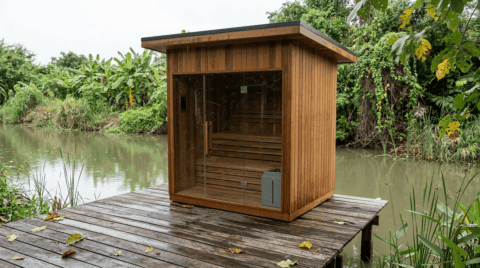 Custom Outdoor Sauna — 4 Person