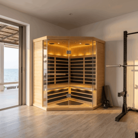 4 Person Corner Infrared Sauna