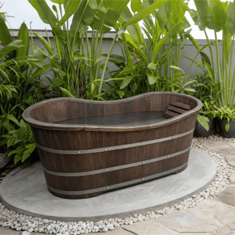 Wooden Ice Tub – 1250x650x600mm