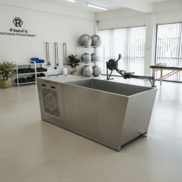 All-In-One Stainless Steel Sleek Ice Bath in Tatchada Physiotherapy Center