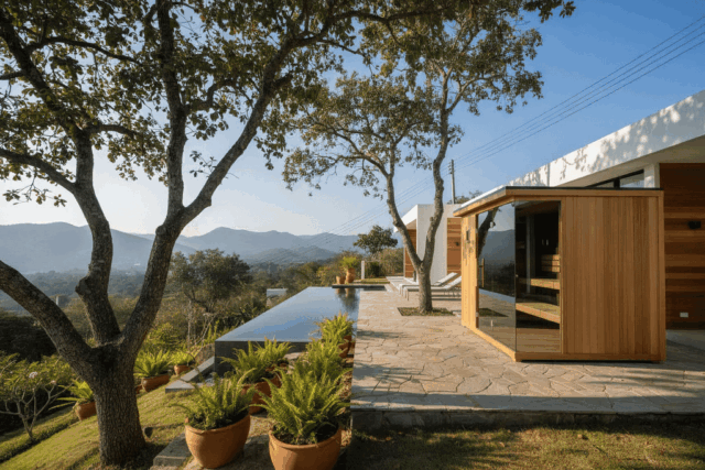 RonYen Outdoor Square Sauna — photo 8