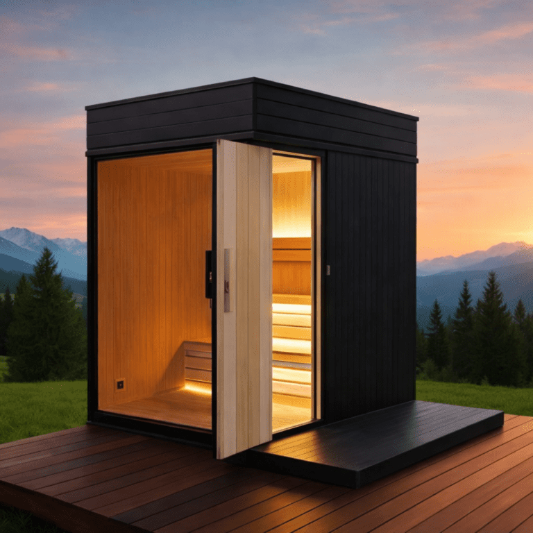 Black Outdoor Sauna | 5-6 Person