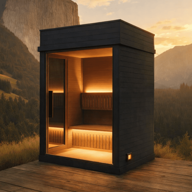 Black Outdoor Sauna | 1-2 Person