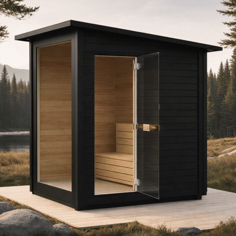 Black Outdoor Sauna | 3-4 Person