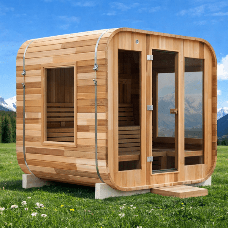 Cube Sauna 2100 × 3000mm | 8-10 Person