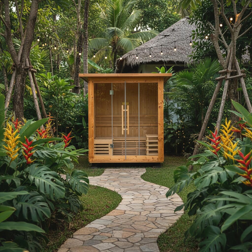 Outdoor Square Saunas