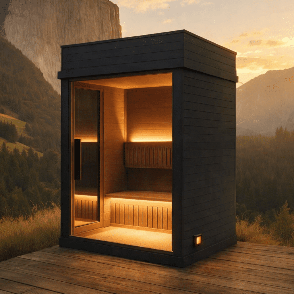 Outdoor Black Saunas