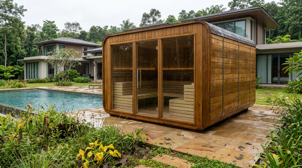 Custom Cube Sauna — 8 Person