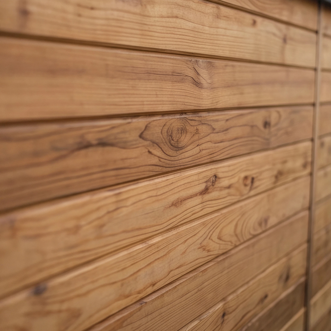Infrared cedar panel detail