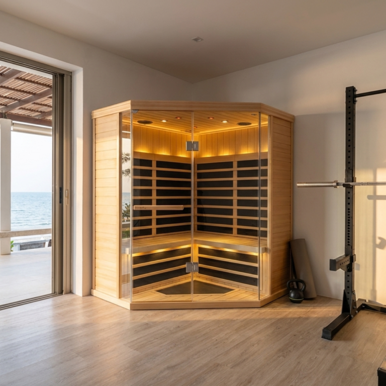 4 Person Corner Infrared Sauna