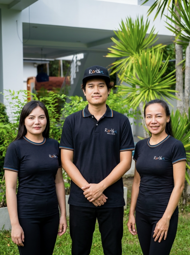 RonYen Wellness staff in the garden