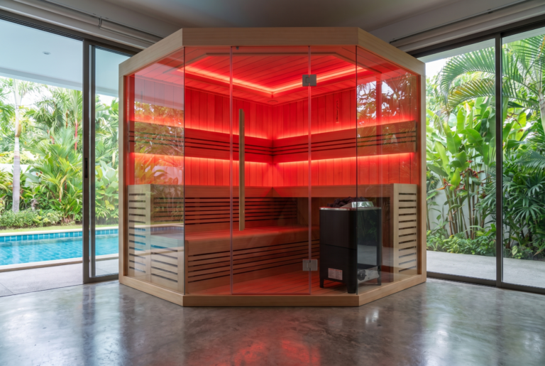 Indoor Corner Sauna – 3-4 Person