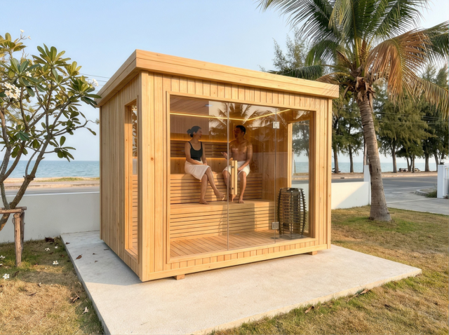 RonYen Outdoor Square Sauna — photo 1