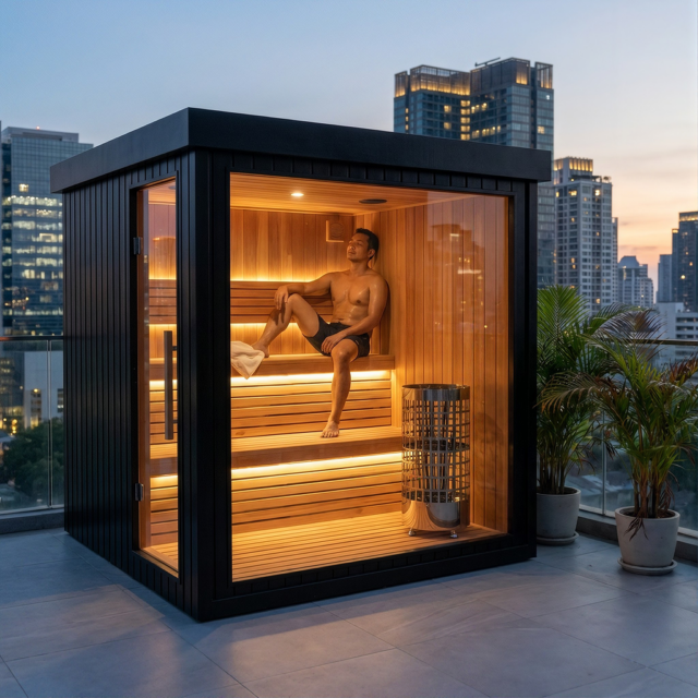 RonYen Outdoor Square Sauna — photo 7