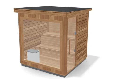 Outdoor Square Sauna · 2–4 people
