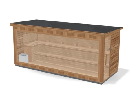Outdoor Square Sauna · 8–10 people